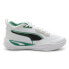 Фото #2 товара Puma Playmaker Pro 37757210 Mens White Canvas Athletic Basketball Shoes