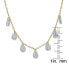 ფოტო #2 პროდუქტის 14K Gold Plated Cubic Zirconia Teardrop Necklace