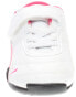Фото #5 товара Puma Tune Cat 3 V Lace Up Infant Girls White Sneakers Casual Shoes 361209-04