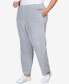 ფოტო #4 პროდუქტის Plus Size Drama Queen Casual Average Length Velour Pants