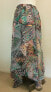 NY Collection Women's Handkerchief Hem Skirt Blue Multi XS