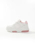 Tommy Jeans Brooklyn flatform trainers in white and pink