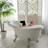 Фото #2 товара Аксессуары для бани и ванной Relaxdays Badewannenablage Bambus mit Glashalter