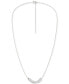 ფოტო #2 პროდუქტის Lab-Created Diamond Curved Bar 18" Collar Necklace (1/2 ct. t.w.) in Sterling Silver, 16 + 2" extender