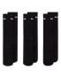 Nike Training Everyday Cushioned 3 pack crew sock in black