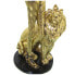 Decorative Figure Alexandra House Living Golden Plastic Lion African Woman 13 x 17 x 38 cm