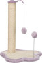 Trixie Drapak stojący ze słupkiem Junior, 40 × 50 × 38 cm, liliowy/naturalny