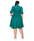 ფოტო #4 პროდუქტის Plus Size Carina Donna Flare Dress w/ Pockets