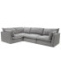 Фото #4 товара Marsten 126" 4-Pc. Fabric Sectional Sofa, Created for Macy's