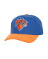 Фото #1 товара Men's Blue Distressed New York Knicks Corduroy Pro Crown Adjustable Hat