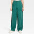 Women's High-Rise Relaxed Fit Full Length Baggy Wide Leg Trousers - A New Day