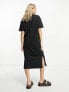 Фото #2 товара Vero Moda oversized t-shirt dress in black