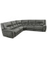 Фото #10 товара CLOSEOUT! Terrine 5-Pc. Fabric Sectional with 3 Power Motion Recliners, Created for Macy's