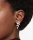 ფოტო #5 პროდუქტის Silver-Tone Mesmera Crystal Cluster Drop Earrings