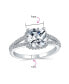 Фото #4 товара Кольцо Bling Jewelry Halo CZ Brilliance