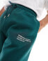 COLLUSION Logo joggers in green