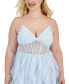 Фото #5 товара Trendy Plus Size Lace Petal Corset Dress