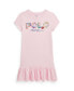 ფოტო #1 პროდუქტის Toddler and Little Girls Tropical-Logo Cotton Jersey T-shirt Dress