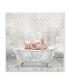 Фото #1 товара Baby Piglets Bath Time Cute Animal Design Wall Plaque Art, 12" x 12"