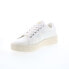 Фото #4 товара Gola Baseline Mark Cox Leather CLB008 Womens White Lifestyle Sneakers Shoes