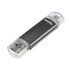Фото #2 товара Hama Laeta Twin 64GB USB 2.0, 64 GB, USB Type-A / Micro-USB, 2.0, 10 MB/s, Cap, Grey