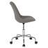 Aurora Series Mid-Back Light Gray Fabric Task Chair With Pneumatic Lift And Chrome Base