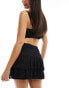 COLLUSION lace frill mini skirt in black