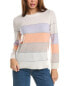 Forte Cashmere Wide Stripe Cashmere Pullover Women's