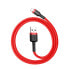 Wytrzymały elastyczny kabel przewód USB Iphone Iphone Lightning QC3.0 2.4A 0.5M czerwony