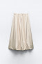 Balloon midi skirt