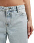 Dr Denim Hill relaxed fit low waist wide straight leg jeans in canyon pale worn wash Синий, W26 L32 - фото #5