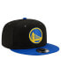 Фото #3 товара Men's Black, Royal Golden State Warriors Official Team Color 2Tone 9FIFTY Snapback Hat