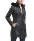 ფოტო #2 პროდუქტის Women's Women Greta Leather Parka Coat