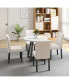 Фото #2 товара 5-Piece Dining Set with Marble-Inspired Table & Ergonomic Chairs