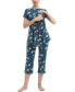 ფოტო #2 პროდუქტის Zadie Maternity Nursing 2-Piece Pajama Set