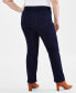 ფოტო #2 პროდუქტის Plus Size Mid Rise Straight-Leg Pull-On Jeans, Created for Macy's