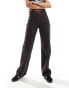 Фото #8 товара Abercrombie & Fitch Curve Love high rise 90s relaxed jean in chocolate brown