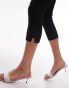 Фото #4 товара Topshop ponte 3/4 legging in black