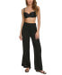 Фото #6 товара Women's Smocked-Waist Cover-Up Pull-On Pants