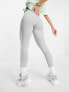 adidas Sportswear Essential 3 stripe leggings in grey