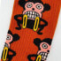 NUM WEAR Loco monky retro logo Half long socks