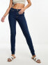 Фото #4 товара Vero Moda skinny mid rise jeans in dark blue