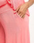 Vero Moda Maternity shirred wide leg trouser in coral