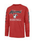 Men's Red Miami Heat 2023/24 City Edition Triplet Franklin Long Sleeve T-shirt Красный, L - фото #3