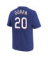 ფოტო #2 პროდუქტის Big Boys Ezequiel Duran Royal Texas Rangers Name and Number T-shirt