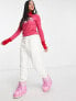 Фото #2 товара Threadbare Ski roll neck jumper in pink and red