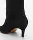 Women's Kitten Heels Leather Boots