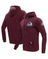 ფოტო #1 პროდუქტის Men's Burgundy Colorado Avalanche Classic Chenille Full-Zip Hoodie Jacket