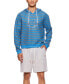 ფოტო #2 პროდუქტის Men's Waffle-Knit Fun Stripe Licky-Print Hooded Pajama T-Shirt