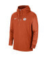 ფოტო #2 პროდუქტის Men's Orange Clemson Tigers 2023 Coach Half-Zip Hooded Jacket